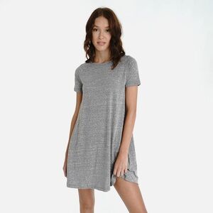 Dark Gray Short Sleeve Dress